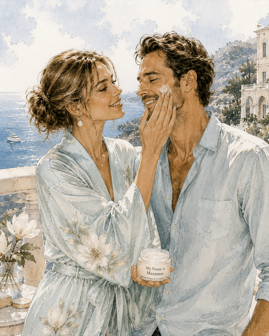 My name is Maximus ~ Men's Gladiator Morning Moisturizer with Juniper Berry and Sea Buckthorn